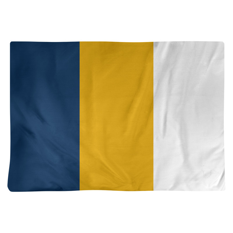 Récapitulatif de 18 po West Virginia, Jaune / Blanc, Sergé de coton