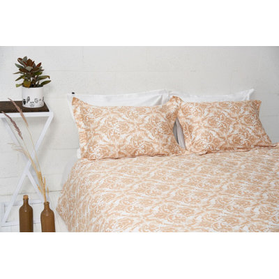 Alexandre Damask Duvet Cover Set with Pillowcases