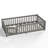 Twin Size Bed Floor Bed with Safety Guardrails and Door for Kids, Wood grain gray.-328856870