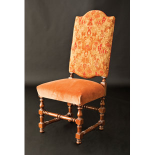 Chaise d'appoint rembourrée en orange