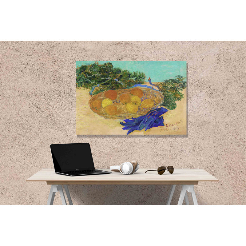 Still Life With Oranges, Lemons And Blue Glove by Vincent Van Gogh - Wrapped Canvas Painting, 20cm H x 30cm W x 18cm D