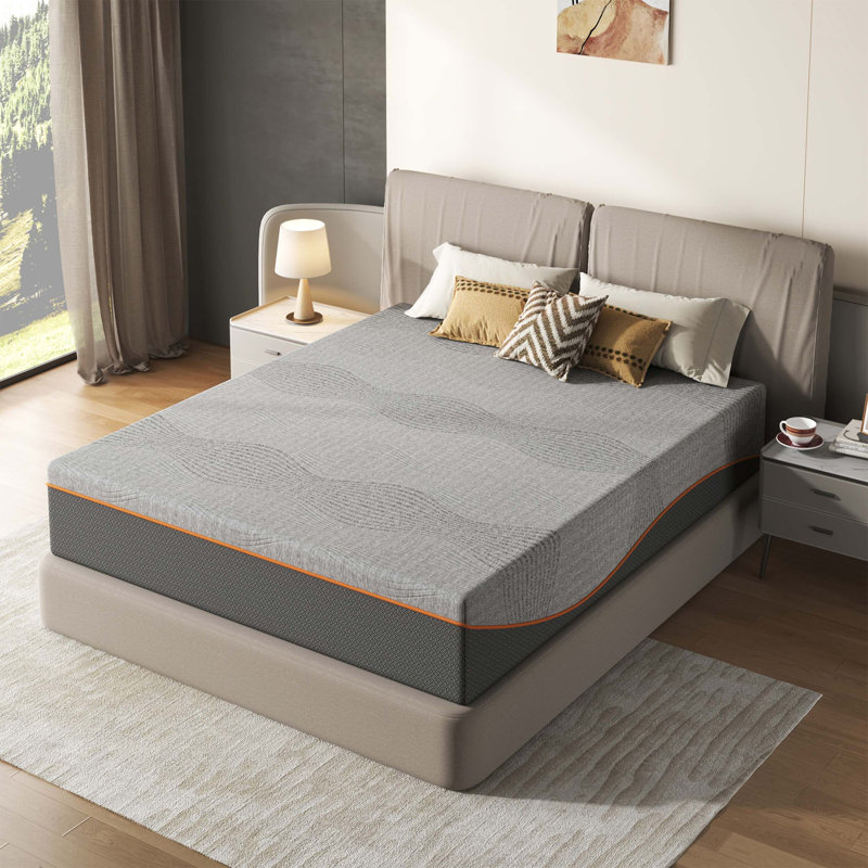 Queen Size Memory Foam Mattress With Cooling Layers, Fiberglass-Free Construction, Medium Support, And Certified Safe, Breathable Materials.