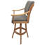 Tabouret de bar pivotant en bois Miriam-63544603-63544608
