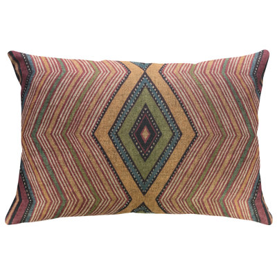 Global Geometric Linen Reversible Throw Pillow