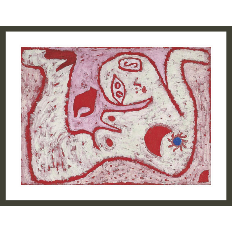 «A Woman For Gods» par Paul Klee, impression giclée sur cadre, 32.22" H x 41.5" W