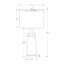Lighting, 28 po, lampe de table, métal noir, abat-jour beige, contemporain