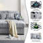 Ensemble de causeuse et repose-pieds modulables en tissu 61,42 po de largeur-13173557