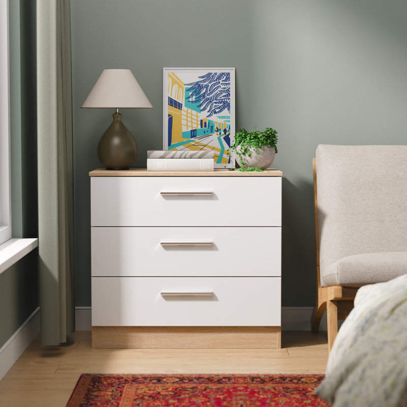 Bhaga 74cm W 3 - Drawer Chest of Drawers