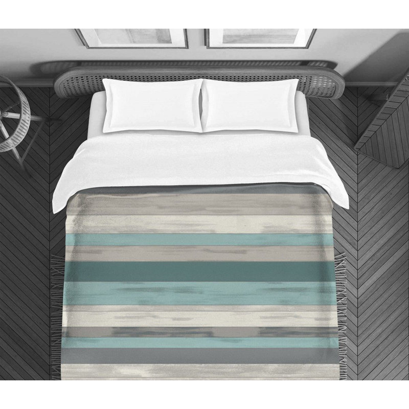 Horizontal Stripe Comforter, Twin