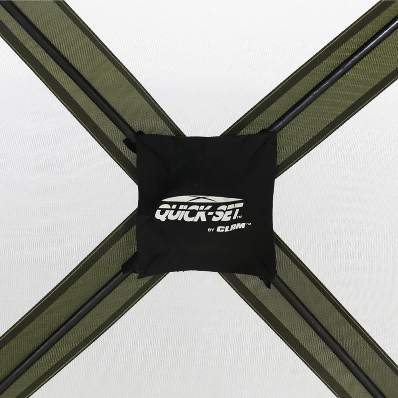 Green 9' x 9' Portable Outdoor Gazebo Canopy Shelter