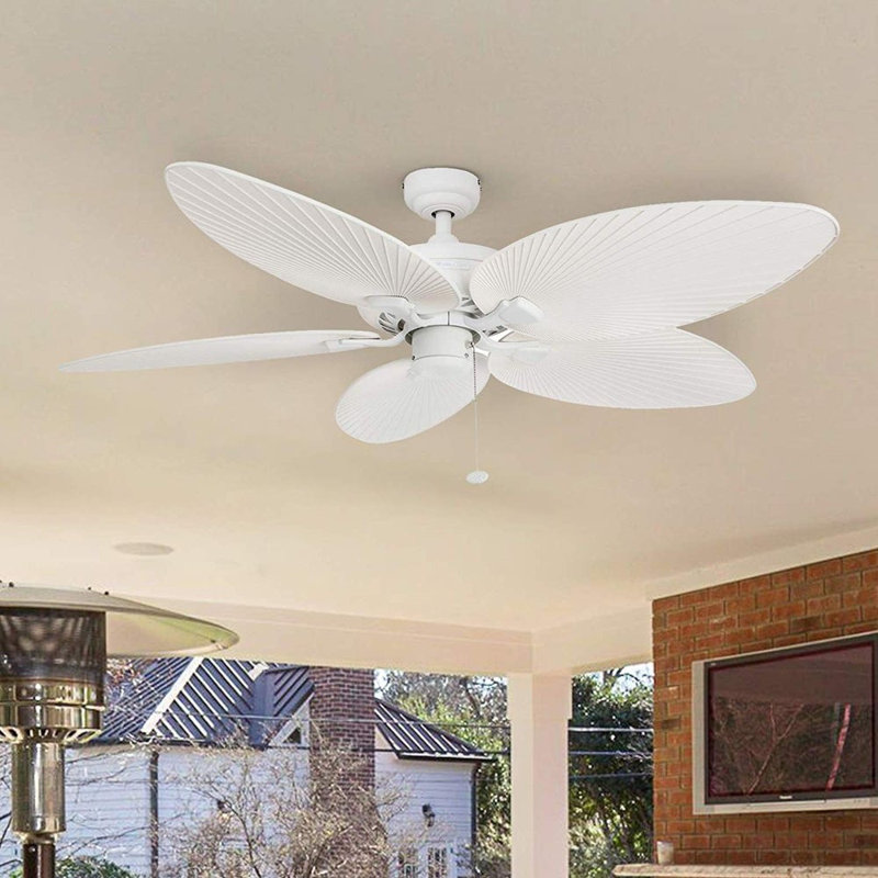 Ventilateur de plafond tropical 52 "Palm Valley, Blanc