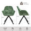 48.5cm H Swivel Upholstered Dining Chair with Ergonomic Back-588277592