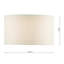 20cm H Linen Drum Lamp Shade ( Screw On ) in White