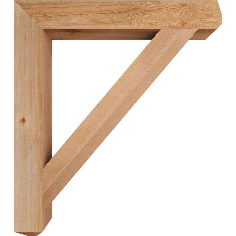 Support lisse artisanal, cèdre rouge occidental, l 3 1/2 po x P 30 po x H 34 po, H 34 po x l 3,5 po x P 30 po