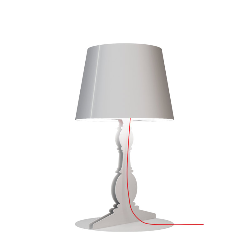 Runge Table Lamp, White
