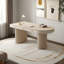 Bureau crème à demi-cercle droit, 3 tiroirs-338930579-338930578