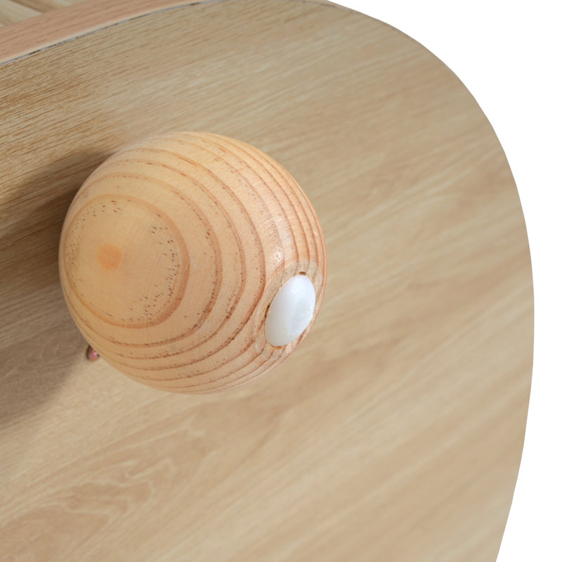TABLE LATÉRALE DE RANGEMENT OVALE EN MDF