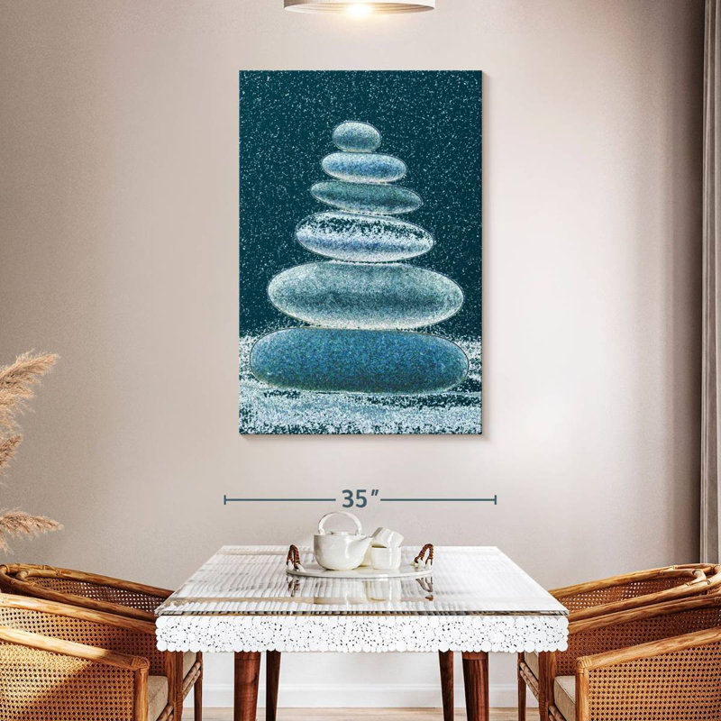 Alvord Winter Stone Stack, 48" H x 32" W