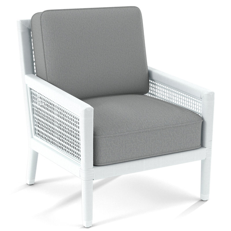 Harper 28" Wide Armchair, Black Buffalo Check; 0120-81, Frost White