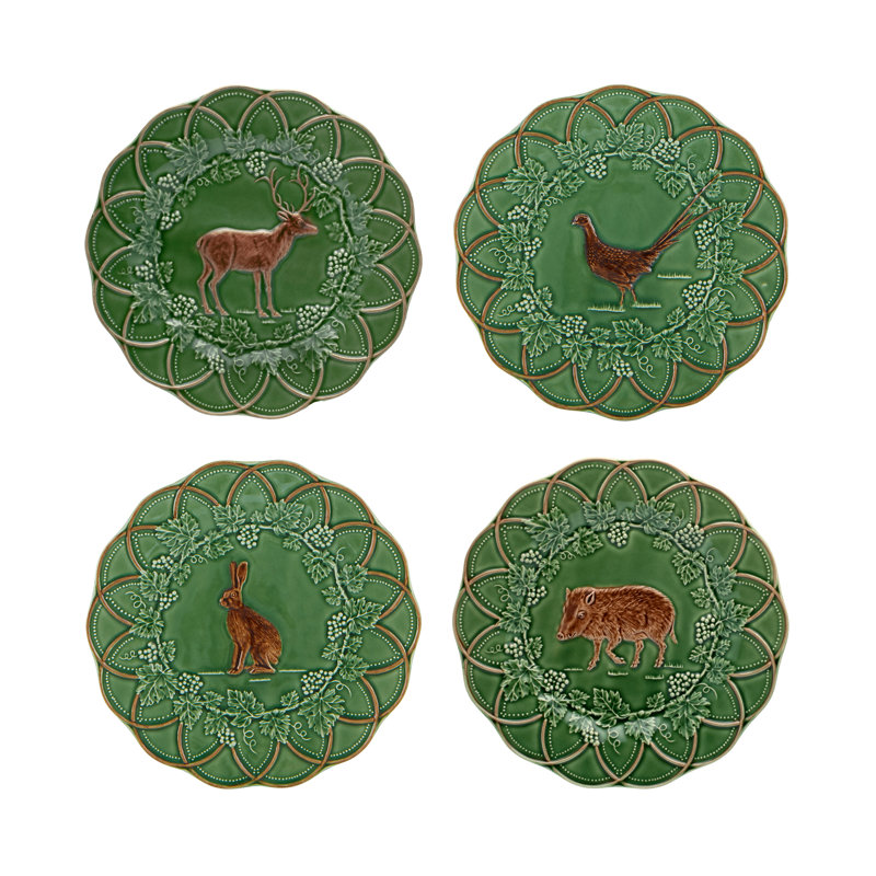 Assiette à collation Woods, ensemble de 4