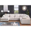 Dark Grey Corduroy Modular Corner Sectional Sofa with Left-Facing Chaise-1911959310