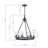 Deboran 6 - Light Iron Dimmable Wagon Wheel Chandelier