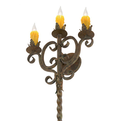 Palmira Steel Candle Wall Light