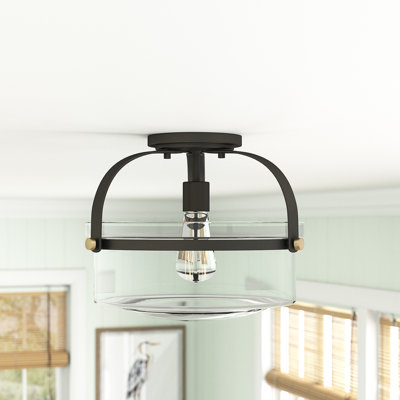 Georgetown Glass Semi Flush Mount
