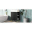 Meuble-lavabo de salle de bain 21,6 po avec lavabo en céramique et commode d'appoint-1273088453
