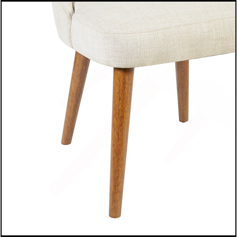 Chaise de salle à manger (ensemble de 2), Crème, crème