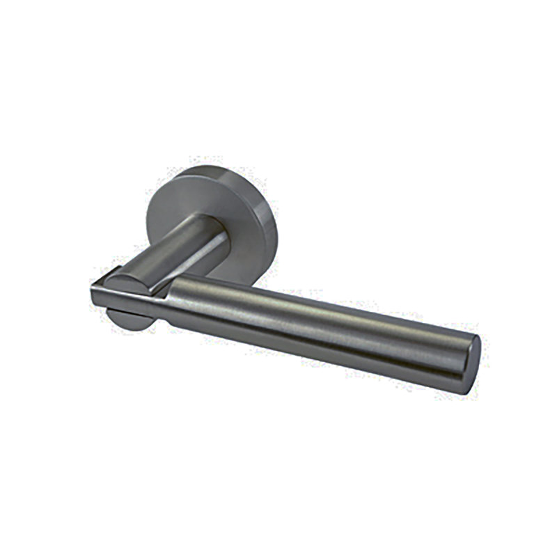 Passage Door Lever Set, 2.75", Satin Black