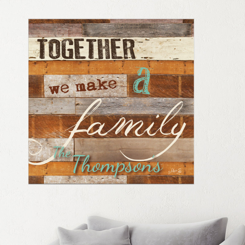 Décalcomanie murale personnalisée family, H 20 po x l 20 po, Oui
