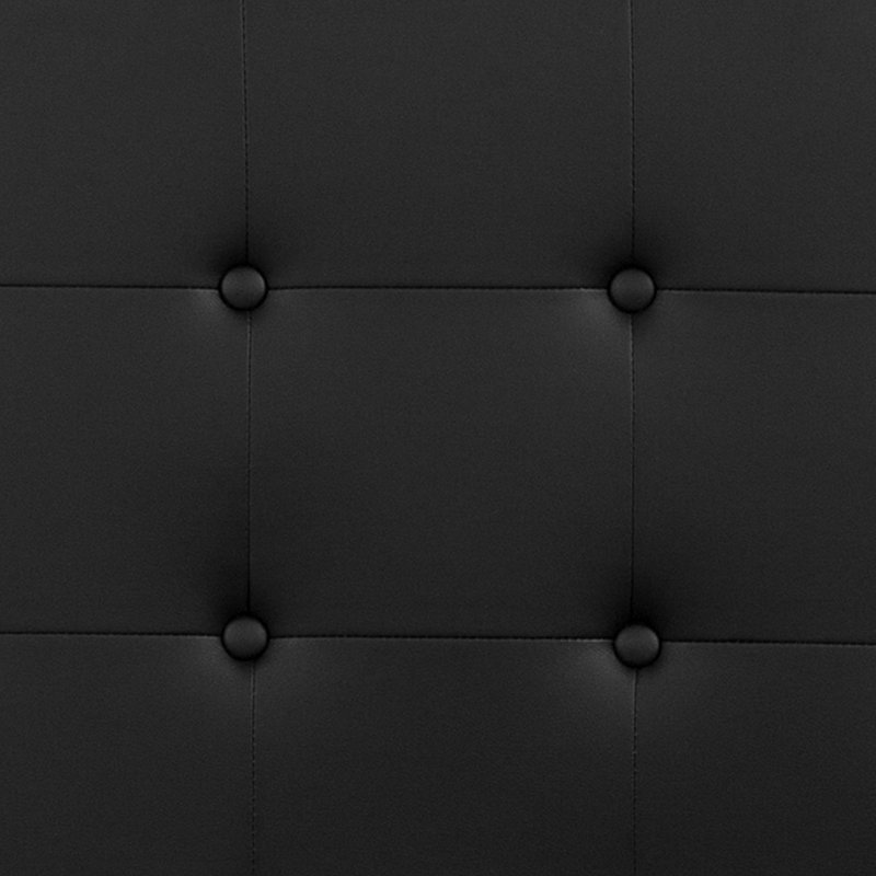 Tête de lit tapissier Ciriaca, Grand, Noir