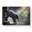 Mother Elephant Encouraging Baby In Abstract - Wrapped Canvas Painting-55310691