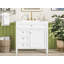 Ensemble de meuble-lavabo simple 36,22 po avec plateau en résine Clemencio-2078228872