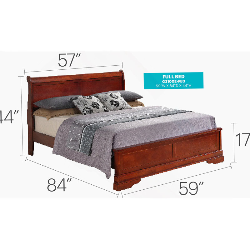 Modern Panel Bed, Full