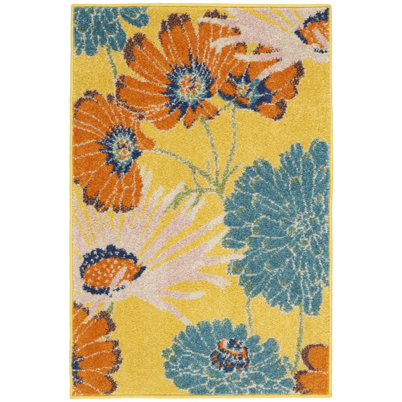 Madisonburg Floral Indoor Rug, Rectangle 2' x 3'