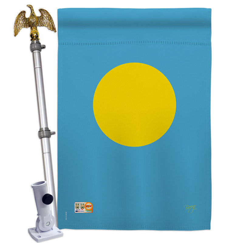 Double Sided 40'' H x 28'' W Polyester Flag Set