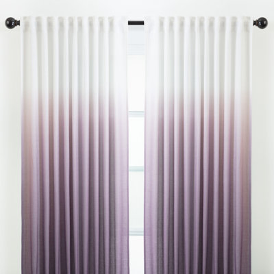 Carolie Ombre Semi-Sheer Rod Pocket Curtains