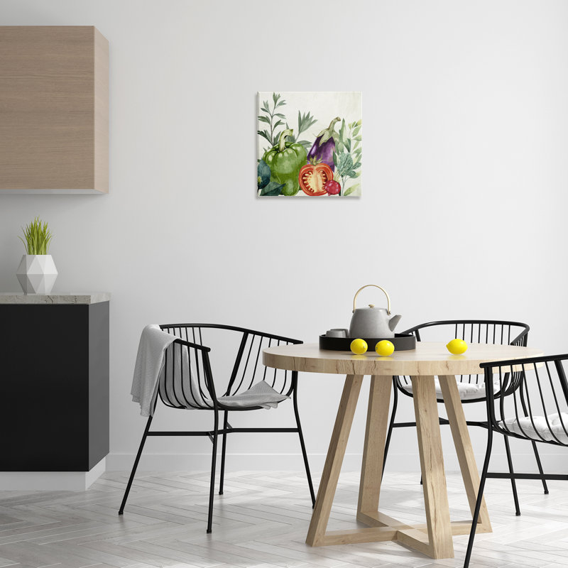 Toile de légumes de jardin biologique, design par Kim Allen, H 17 po x l 17 po