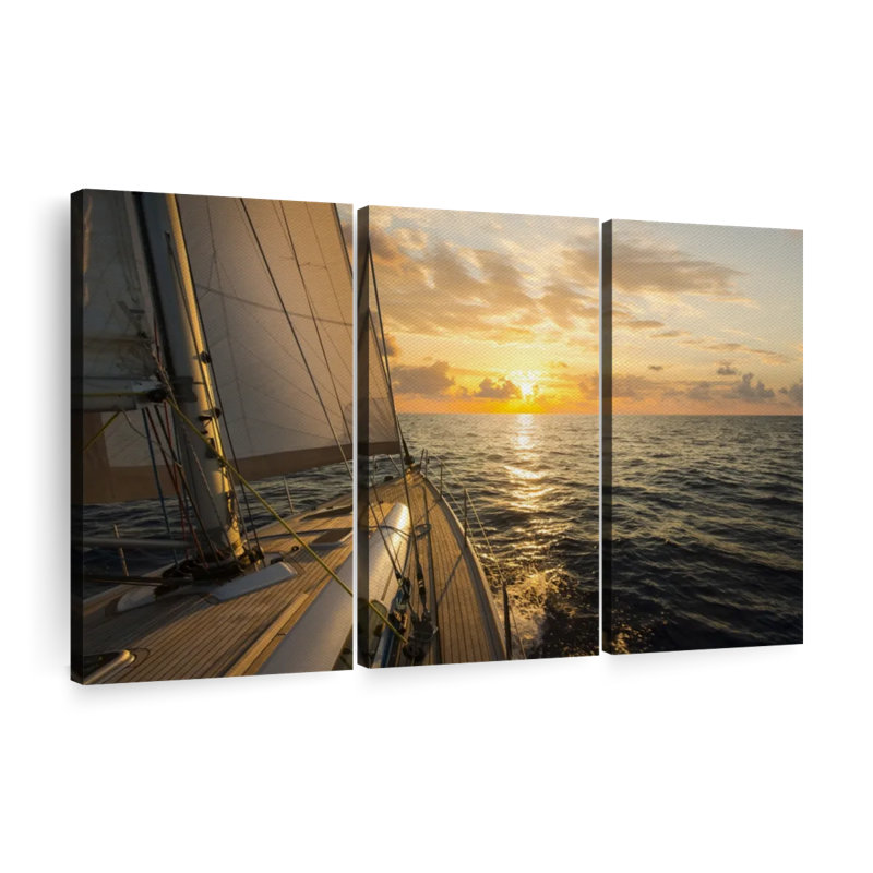 Nautique, "Impression sur toile", H 24 po x l 38 po x P 1,25 po