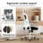 Ergonomic Office Chair, Home Office Desk Chair With Headrest, High Back Computer Chair With Armrests And Adjustable Lumbar Support For Home Office Study Room-1367981865