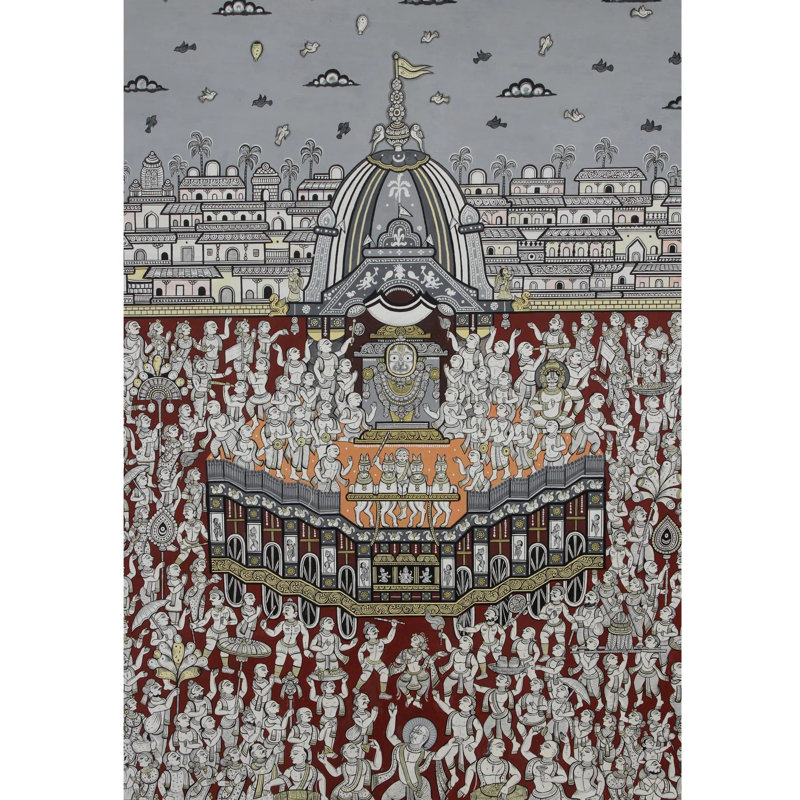 Shri Jagannath Rath Yatra | Superbe peinture de Pattachitra | Chef-d'œuvre