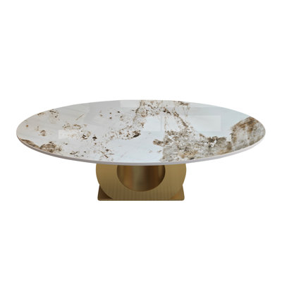 Modern Coffee & Cocktail Tables, Marble Top Steel Base For Home
