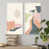 Toile avec cadre blanc