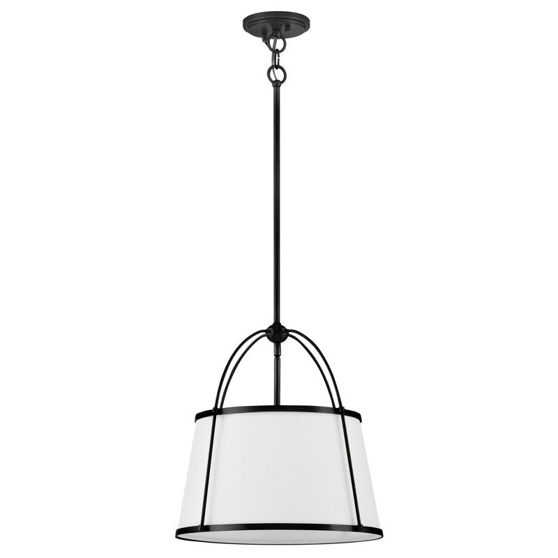 Hinkley Clarke Large Drum Two-Tone Pendant, Black