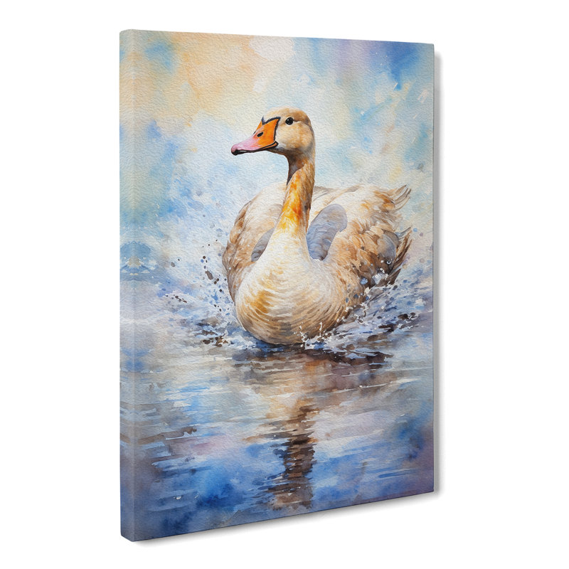 Goose Impressionism - No Frame Print, 60cm H x 40cm W x 3cm D
