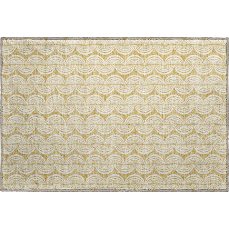 Premium Machine Washable Corum AMF1055 Swirls Rug, Rectangle 1'8" x 2'6"