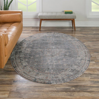 Folmar Oriental Fume Gray Area Rug