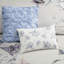 Édredon bleu pour très grand lit - Ensemble de literie à motif floral élégant en coton 8 pièces-130164535-130164534